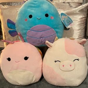 Caedyn, Heather and Silvina squishmallow